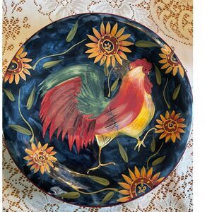 Susan Winget 80s Rooster Dinner Plate Plates 11” Certified International Plate